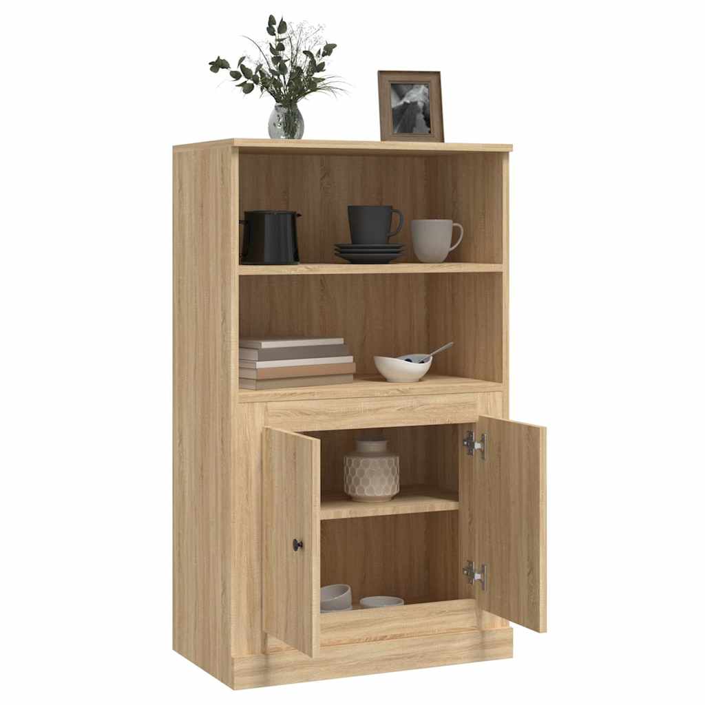 Visoka komoda hrasta sonome 60x35,5x103,5 cm konstruiranog drva