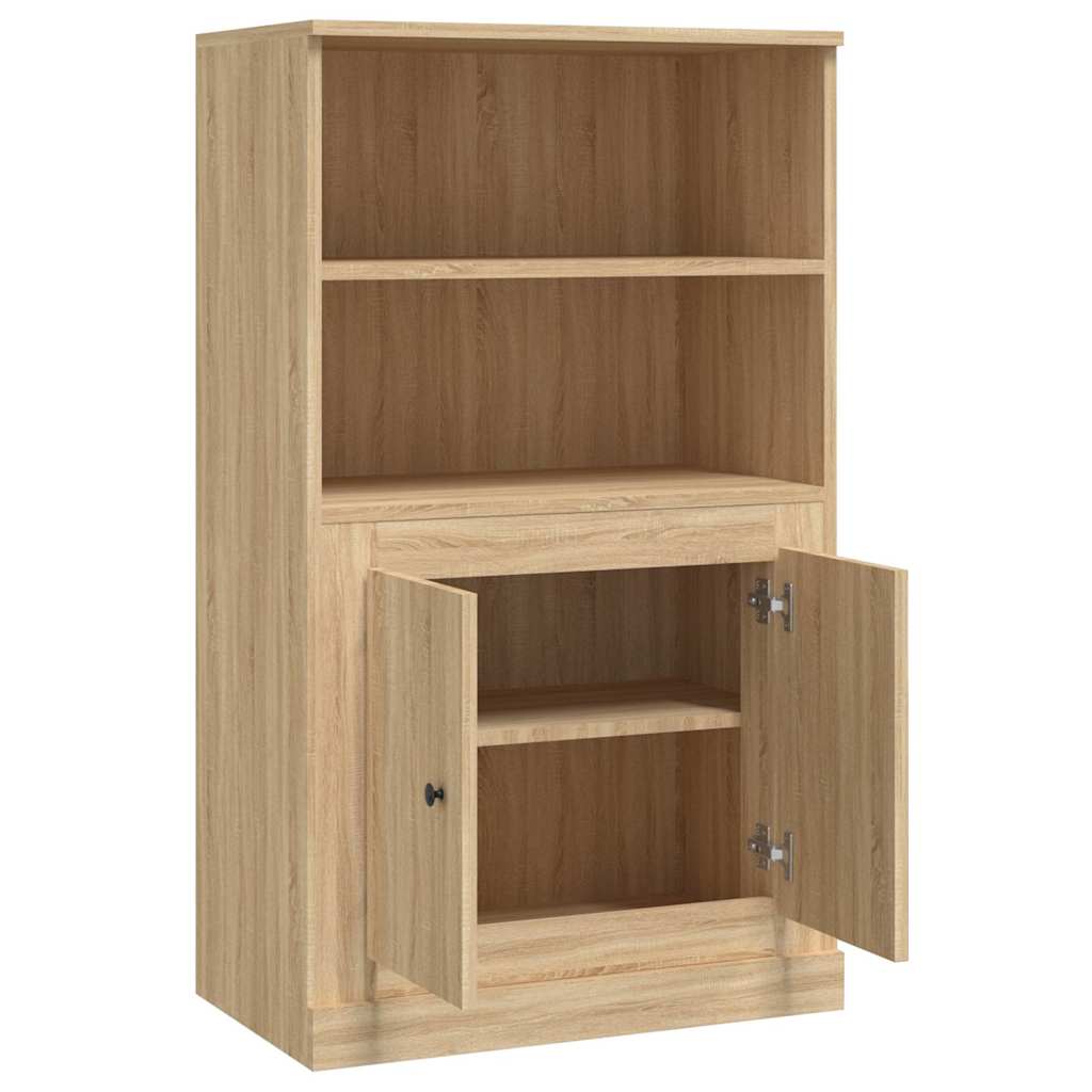 Visoka komoda hrasta sonome 60x35,5x103,5 cm konstruiranog drva