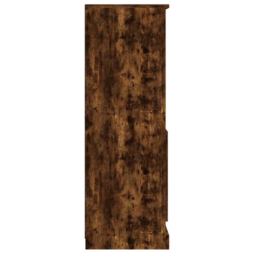 Visoka komoda dimljeni hrast 60x35,5x103,5cm konstruiranog drva