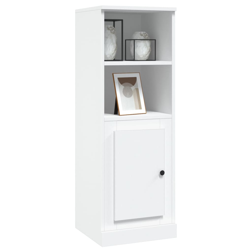 Visoka komoda bijela 36 x 35,5 x 103,5 cm od konstruiranog drva