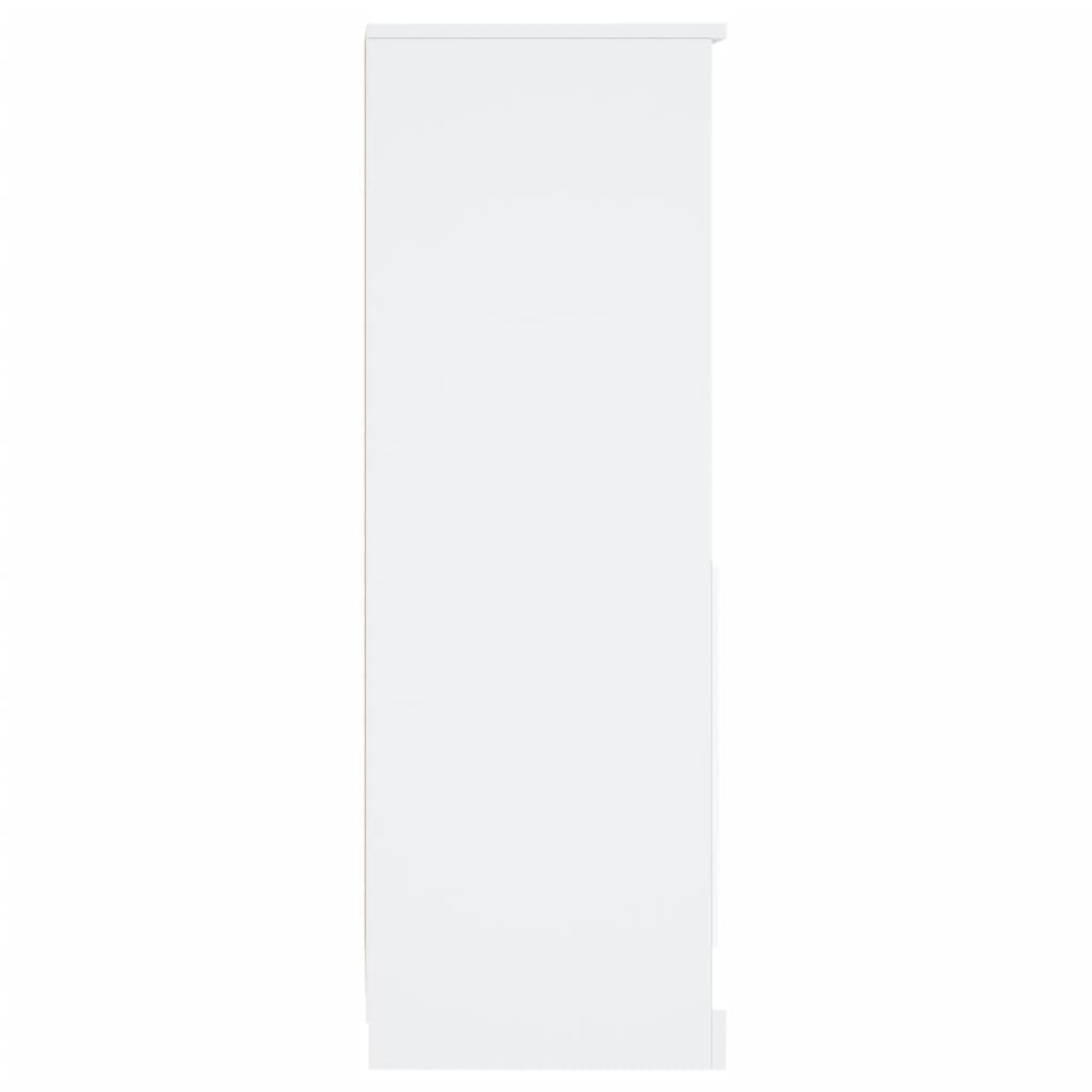Visoka komoda bijela 36 x 35,5 x 103,5 cm od konstruiranog drva