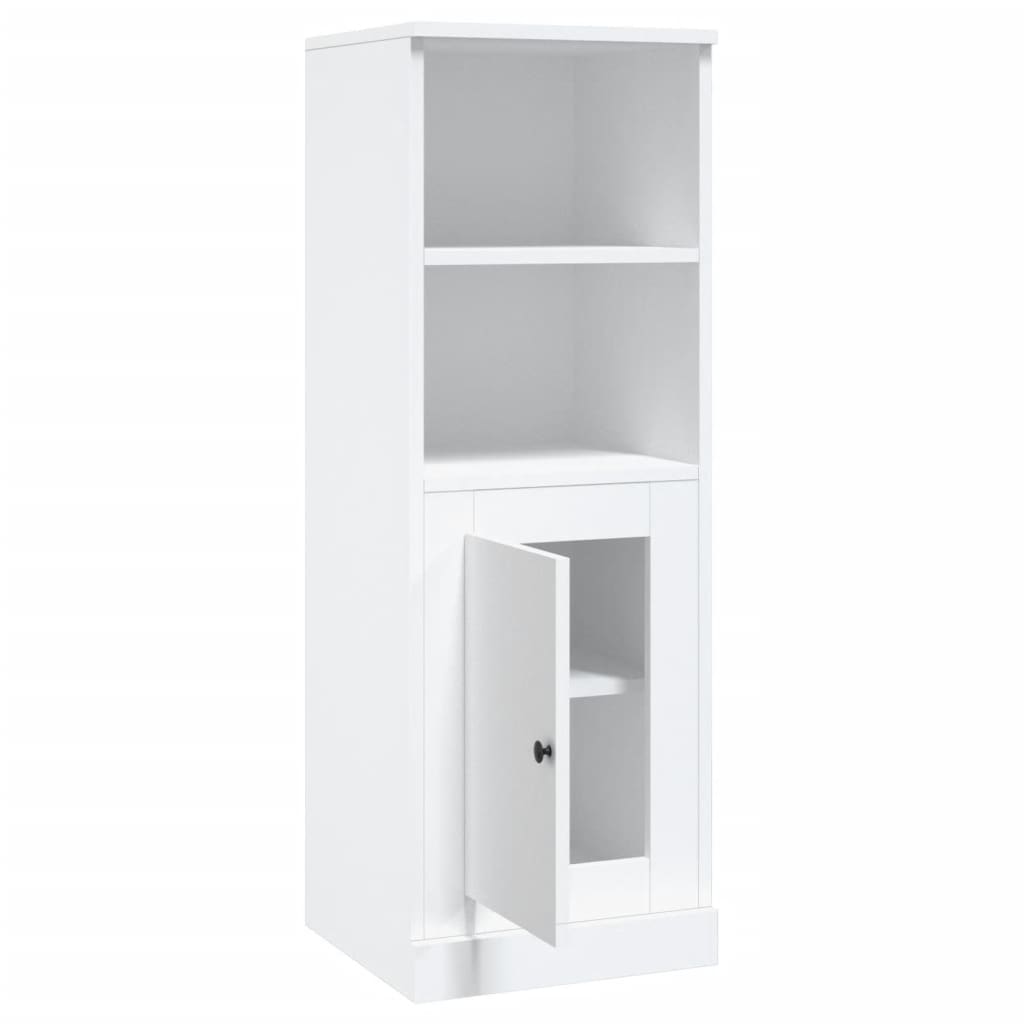 Visoka komoda bijela 36 x 35,5 x 103,5 cm od konstruiranog drva