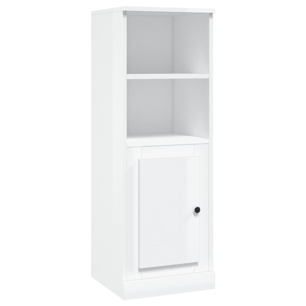 Visoka komoda sjajna bijela 36x35,5x103,5 od konstruiranog drva