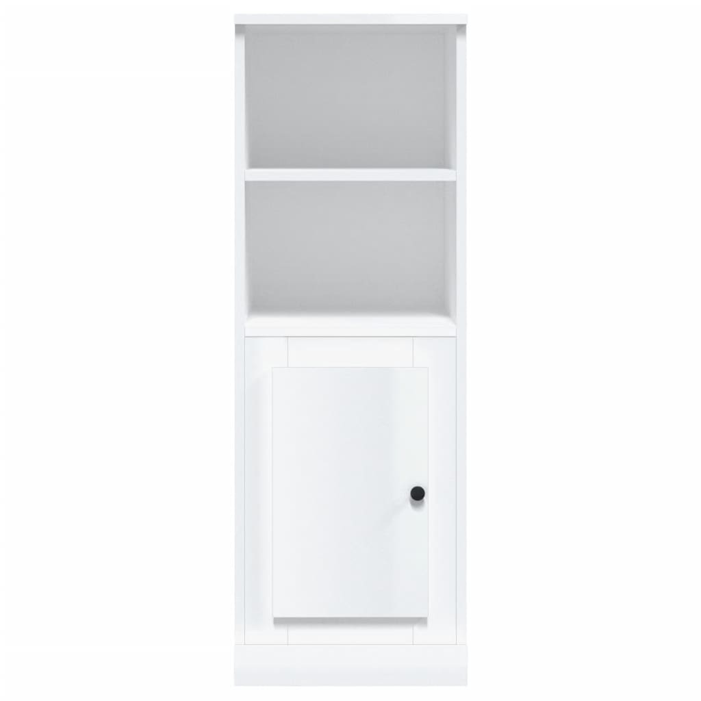 Visoka komoda sjajna bijela 36x35,5x103,5 od konstruiranog drva