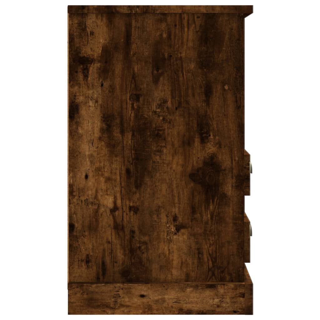 Noćni ormarići 2 kom boja dimljenog hrasta 43x36x60 cm