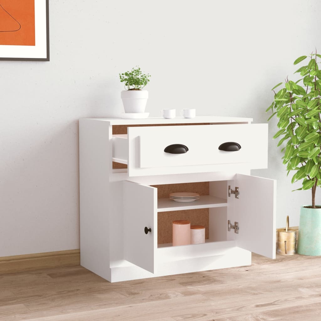 Komoda bijela 70 x 35,5 x 67,5 cm od konstruiranog drva