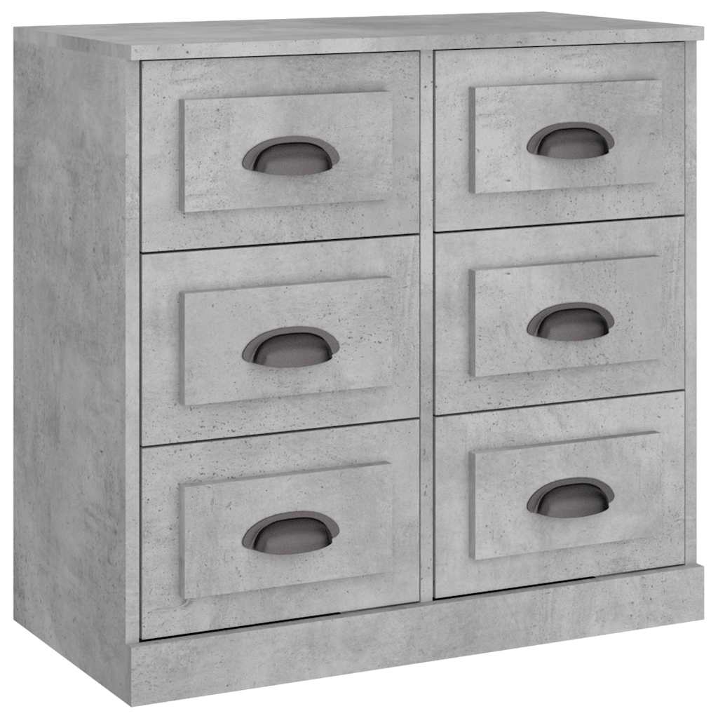 Komoda siva boja betona 70x35,5x67,5 cm od konstruiranog drva