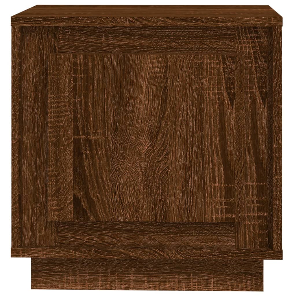 Noćni ormarić smeđeg hrasta 44x35x45 cm konstruirano drvo