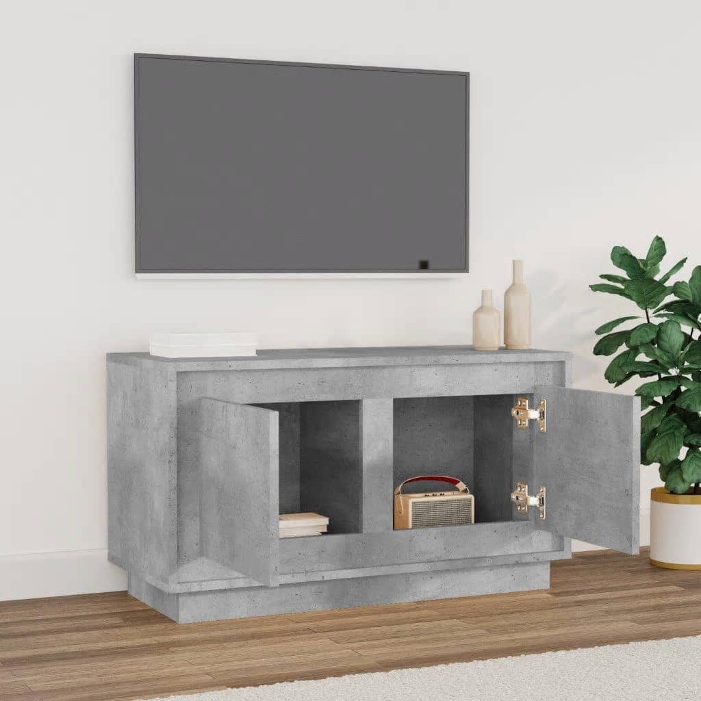 TV ormarić siva boja betona 80x35x45 cm od konstruiranog drva
