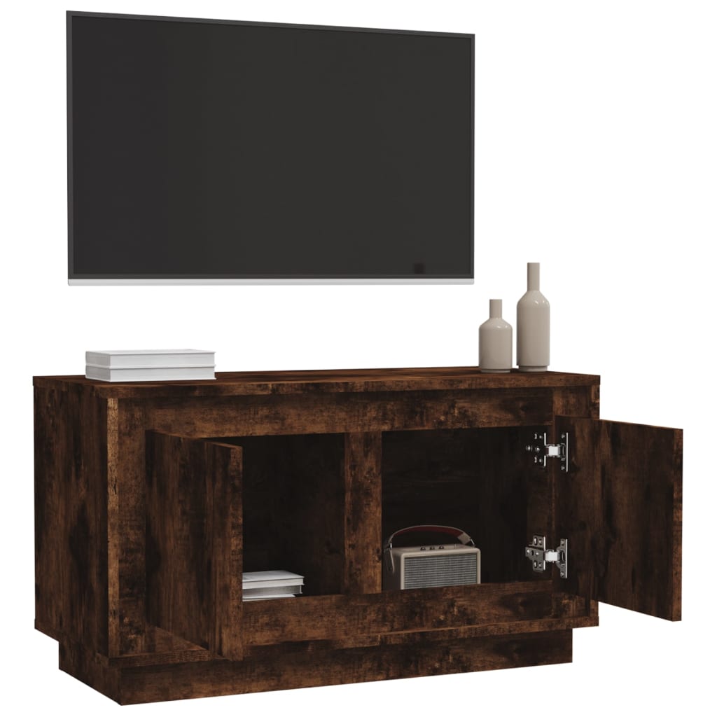 TV ormarić boja dimljenog hrasta 80x35x45 cm konstruirano drvo