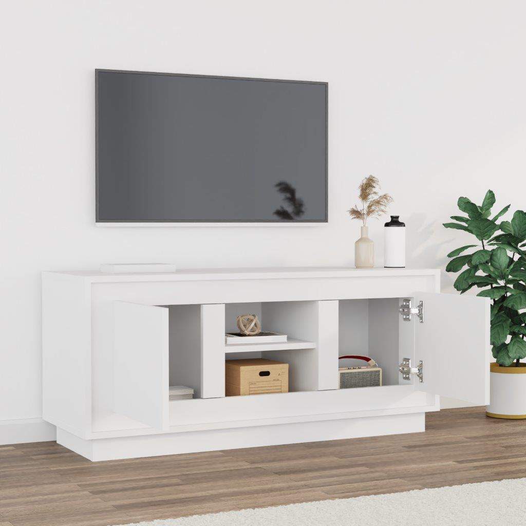 TV ormarić bijeli 102 x 35 x 45 cm od konstruiranog drva