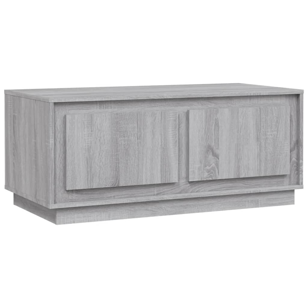 Stolić za kavu siva boja hrasta 102x50x44 cm konstruirano drvo