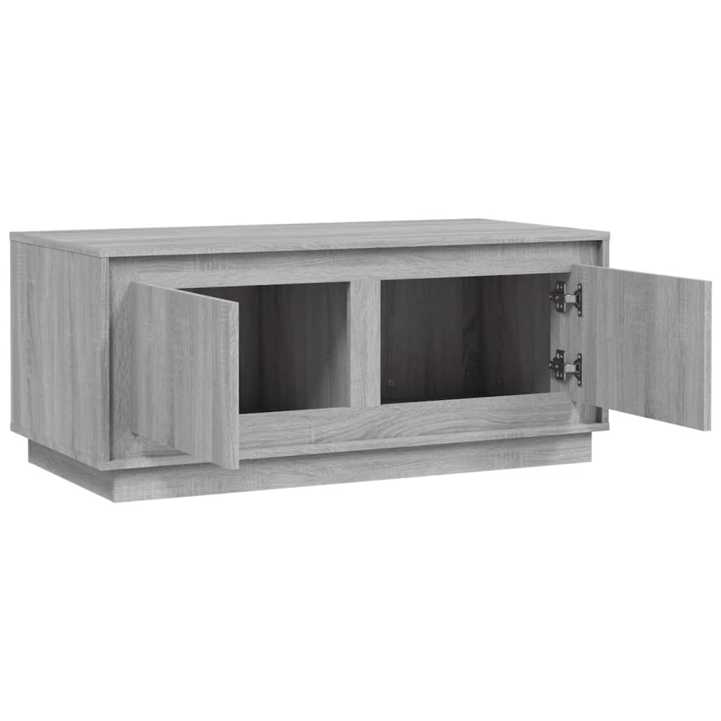 Stolić za kavu siva boja hrasta 102x50x44 cm konstruirano drvo