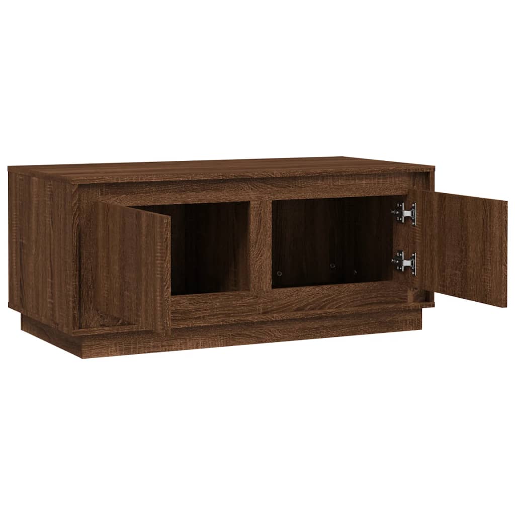 Stolić za kavu boja smeđeg hrasta 102x50x44cm konstruirano drvo
