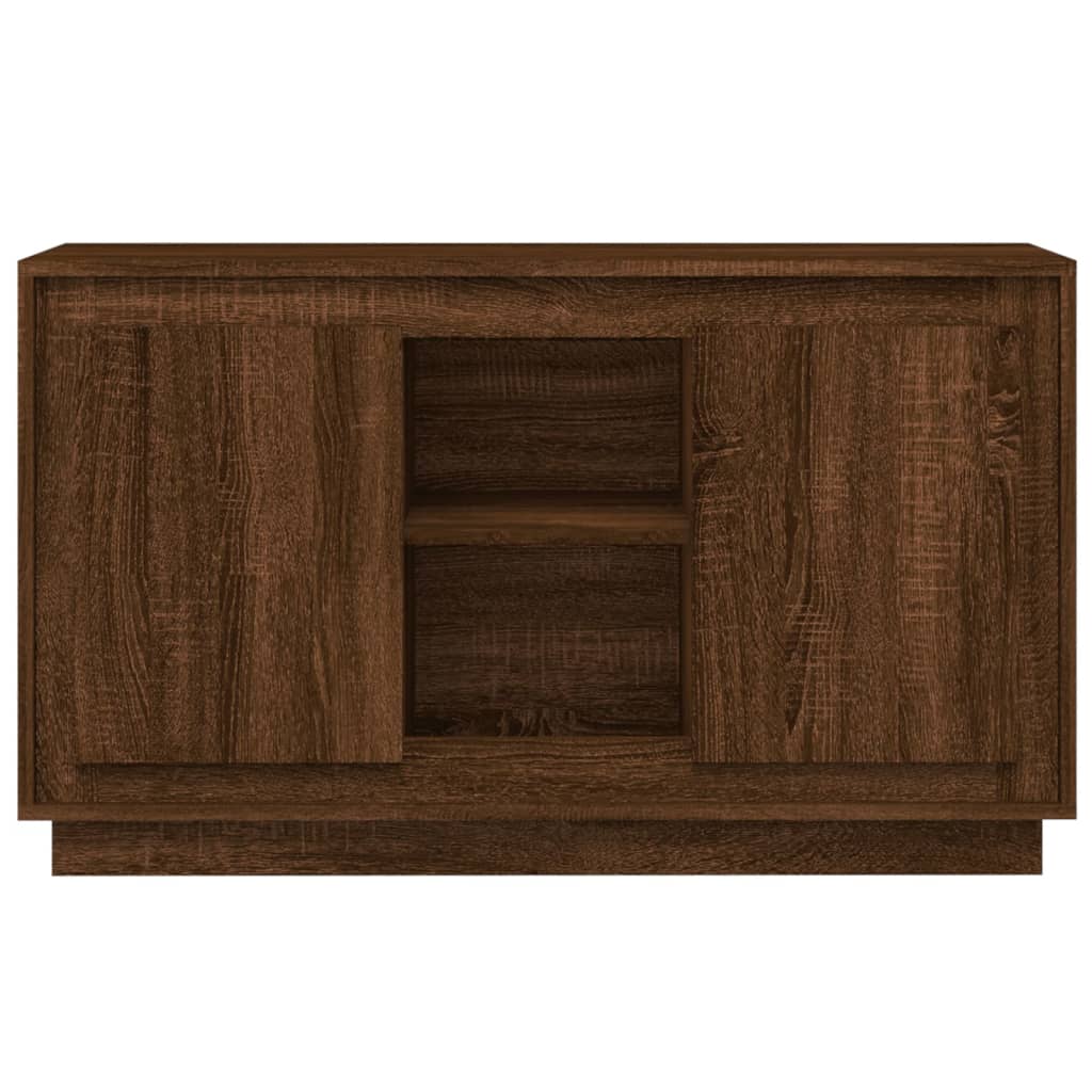 Komoda boja smeđeg hrasta 102x35x60 cm konstruirano drvo