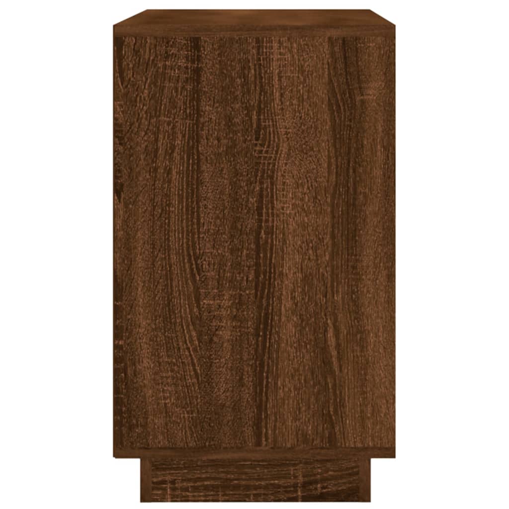 Komoda boja smeđeg hrasta 102x35x60 cm konstruirano drvo