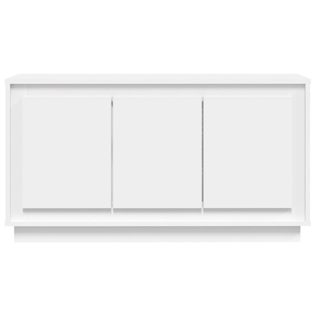 Komoda bijela 102 x 35 x 55 cm od konstruiranog drva