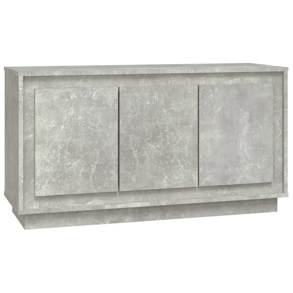 Komoda siva boja betona 102 x 35 x 55 cm od konstruiranog drva