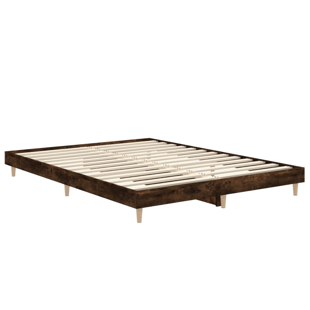 Okvir za krevet boja hrasta 135x190 cm konstruirano drvo