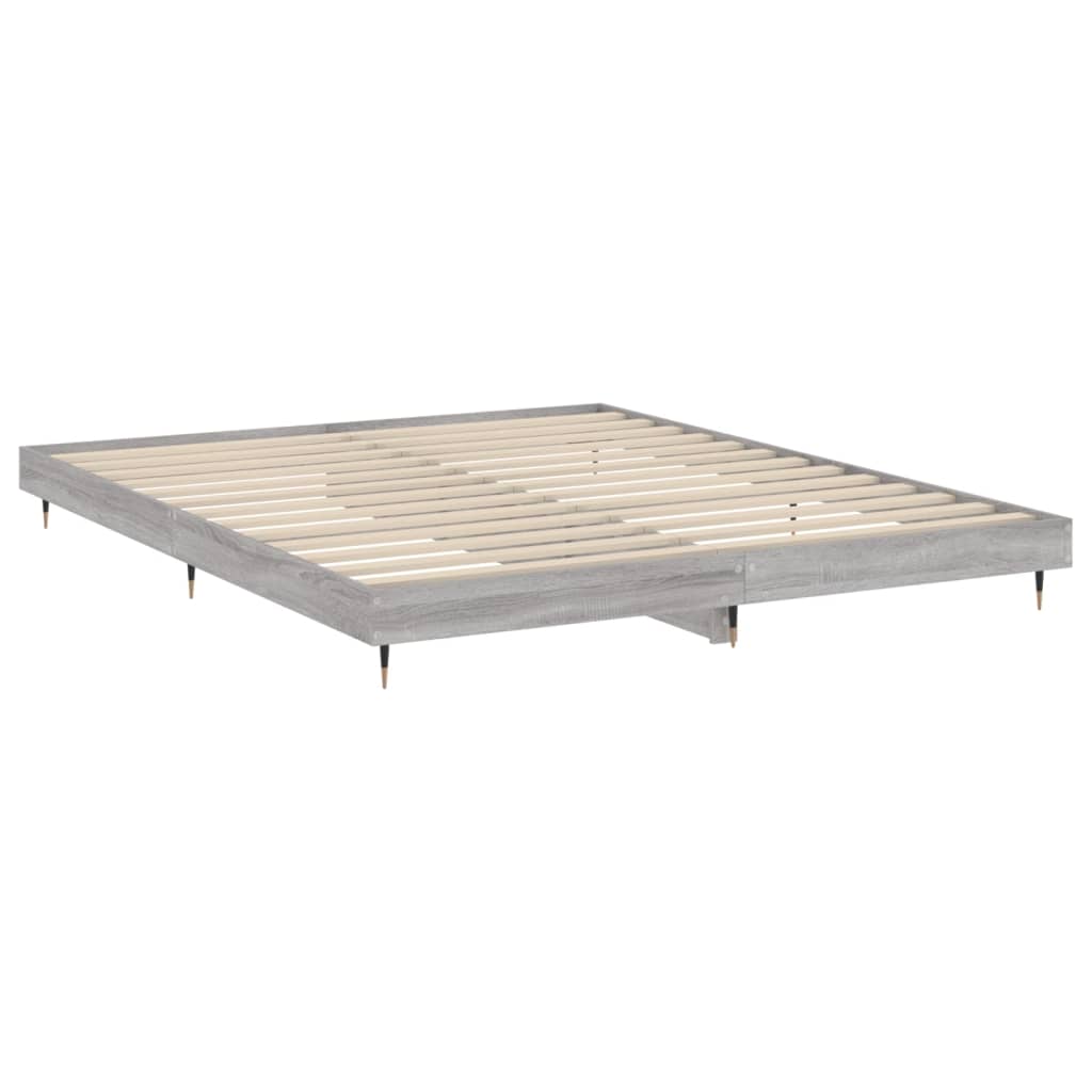 Okvir za krevet boja hrasta 200x200 cm od konstruiranog drva