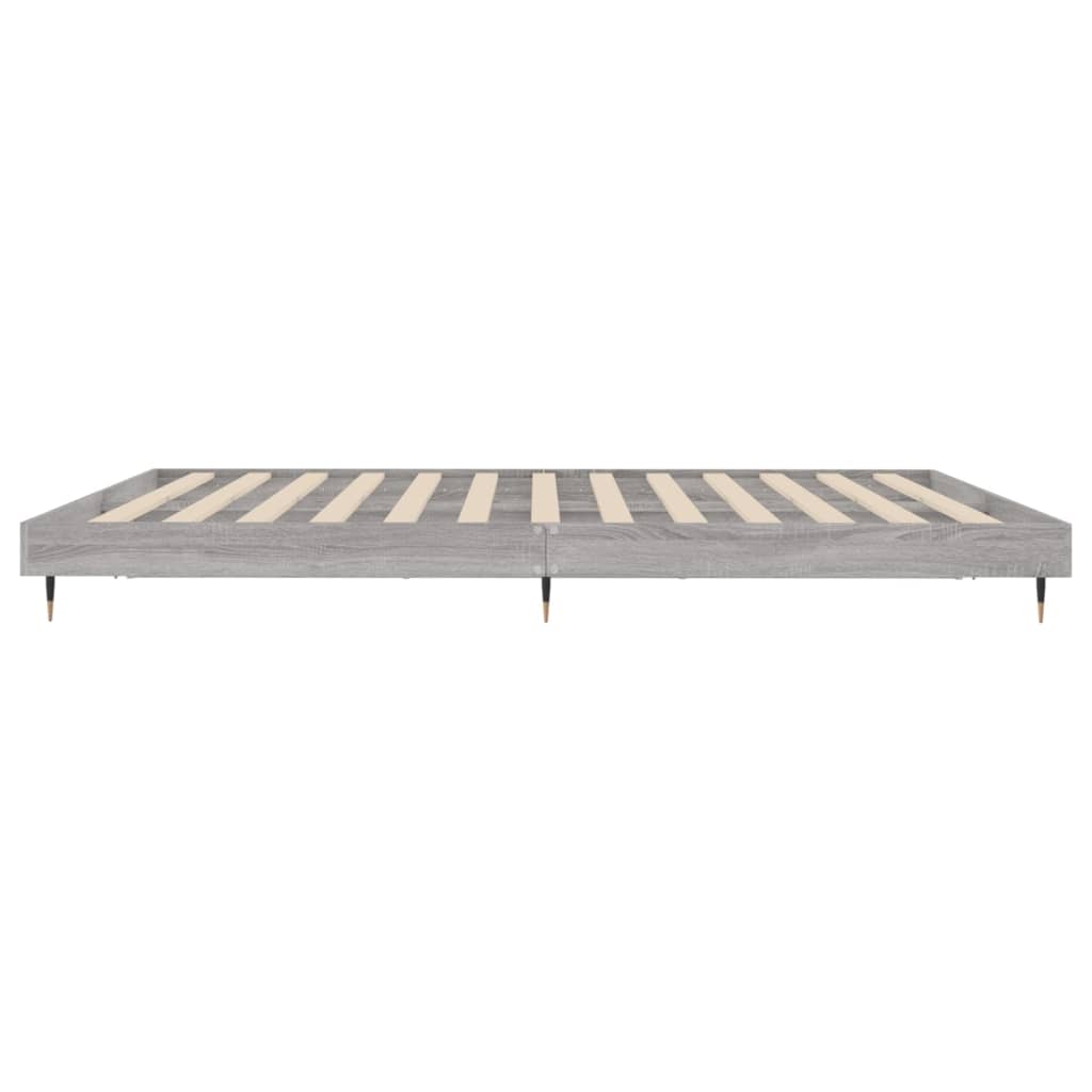 Okvir za krevet boja hrasta 120 x 200 cm od konstruiranog drva