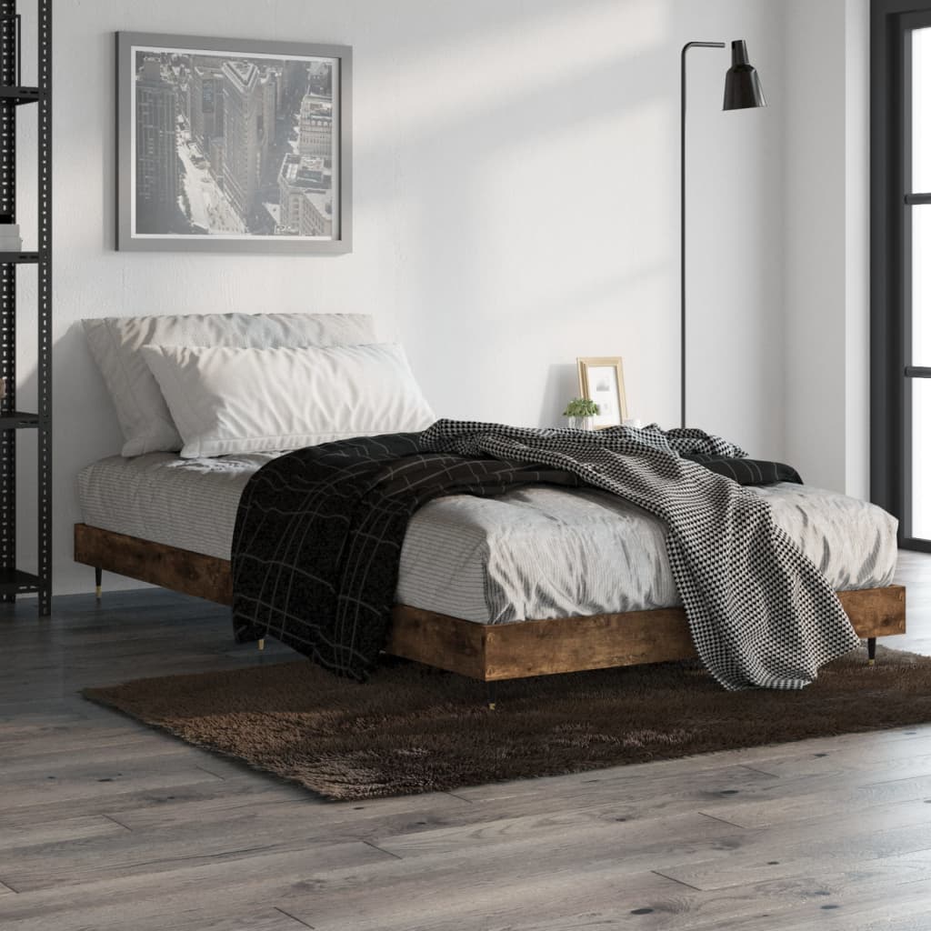 Okvir kreveta bez madraca boja hrasta 100 x 200 cm drveni