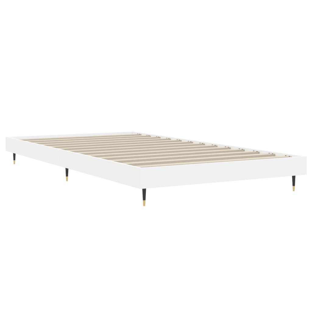 Okvir za krevet bijeli 90x200 cm konstruirano drvo