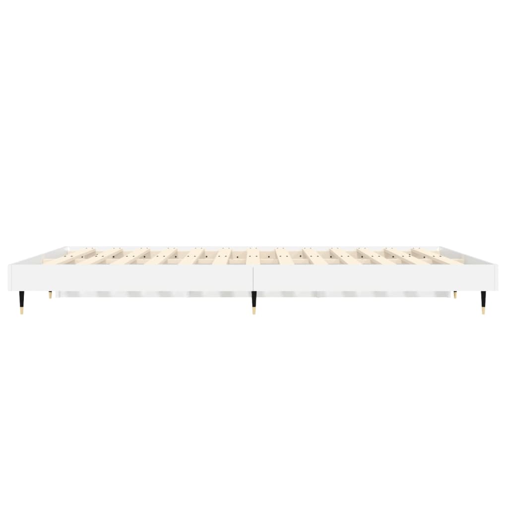 Okvir za krevet bijeli 135x190 cm konstruirano drvo