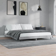 Okvir kreveta siva boja betona 120x200 cm od konstruiranog drva