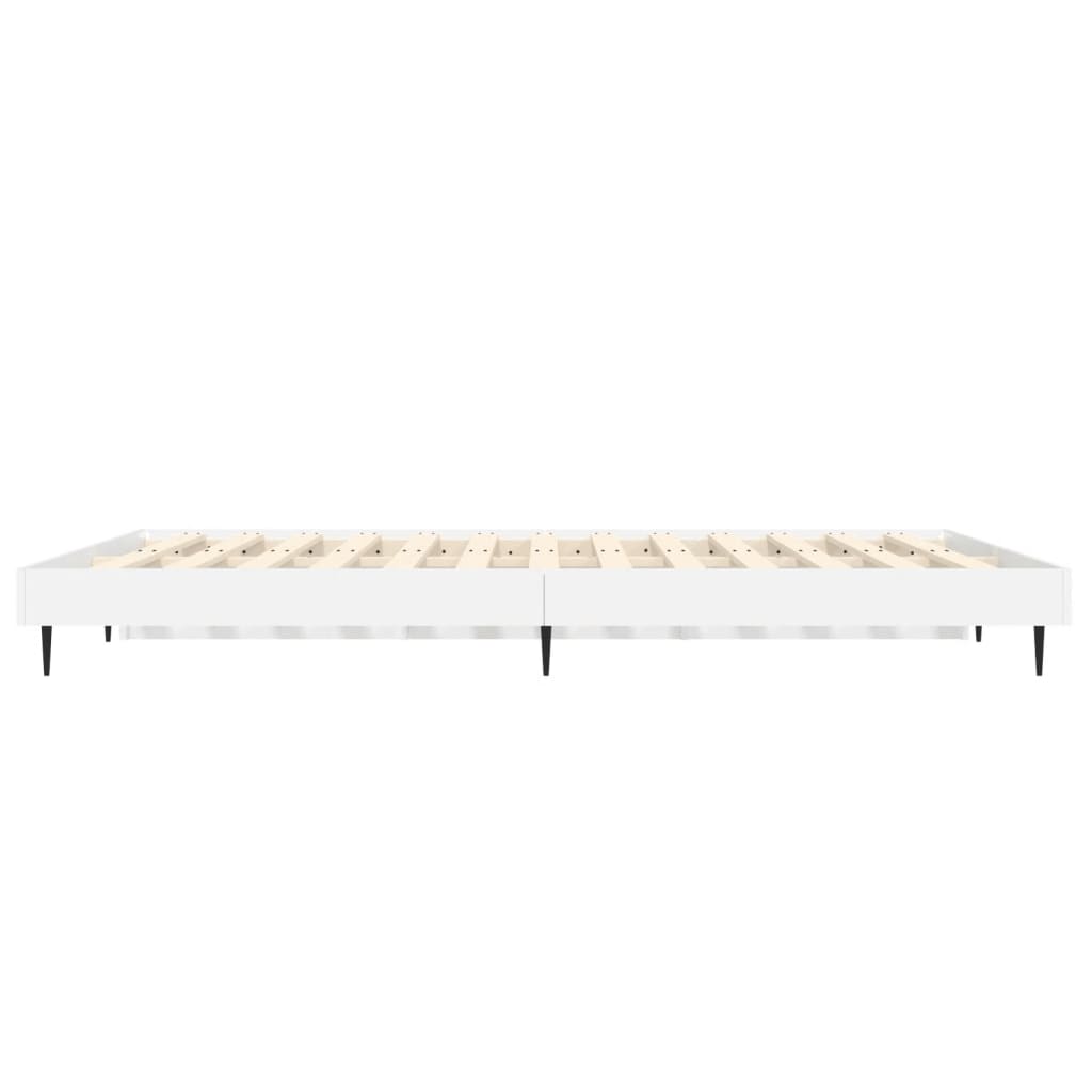 Okvir za krevet bijela 140x190 cm konstruirano drvo
