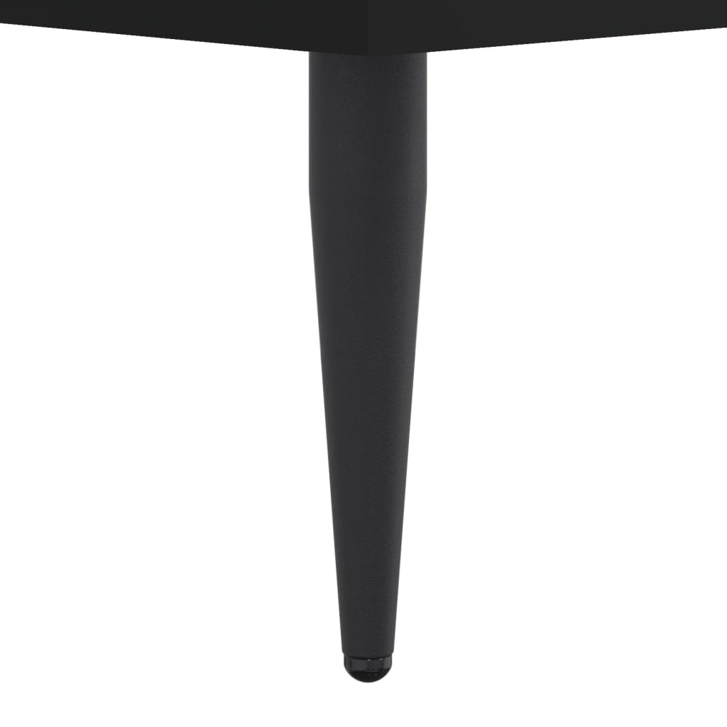Okvir za krevet crni 140x190 cm konstruirano drvo