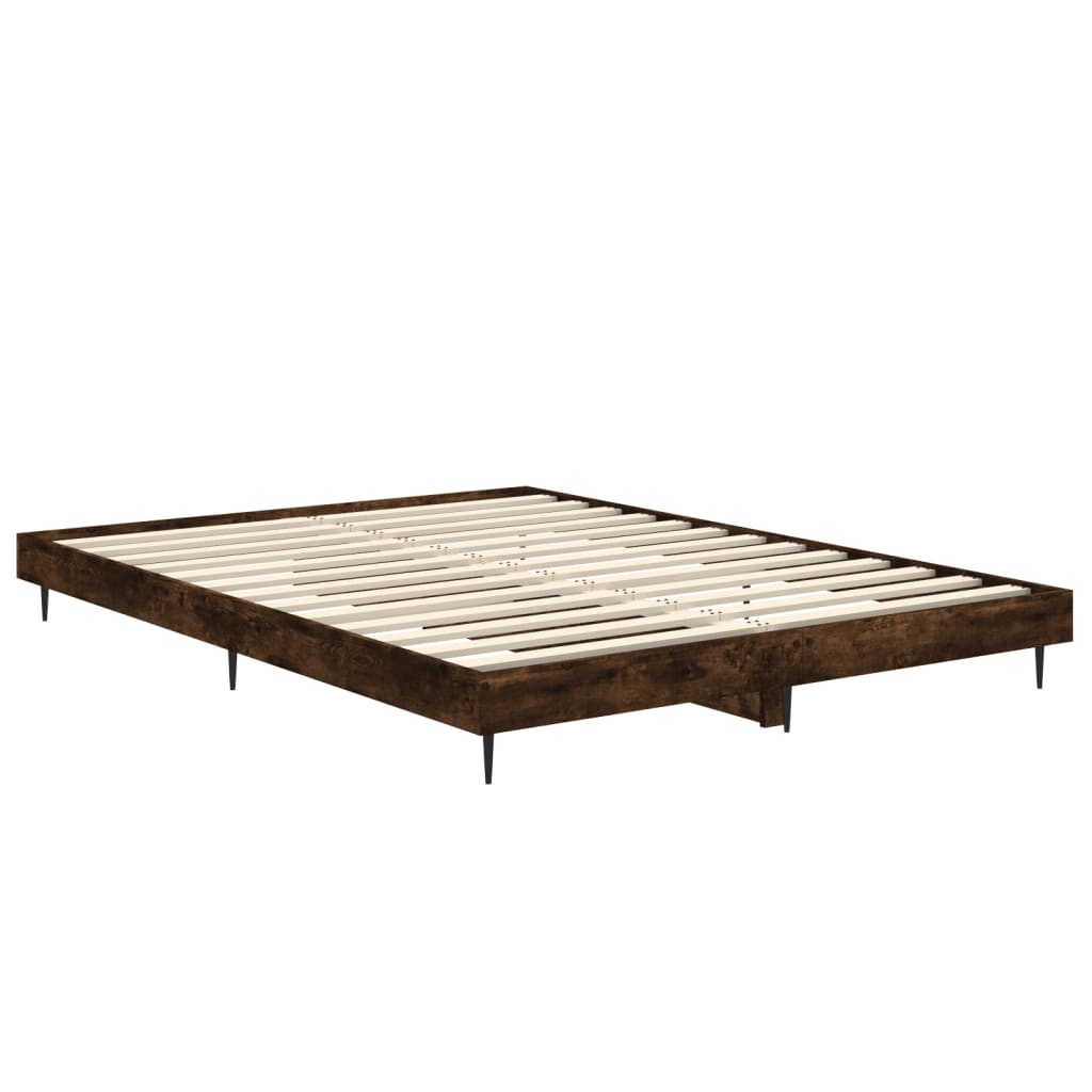 Okvir za krevet boja hrasta 135x190 cm konstruirano drvo