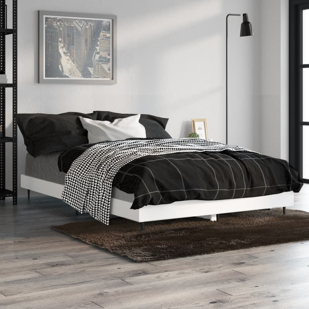 Okvir za krevet bijeli 120x190 cm konstruirano drvo