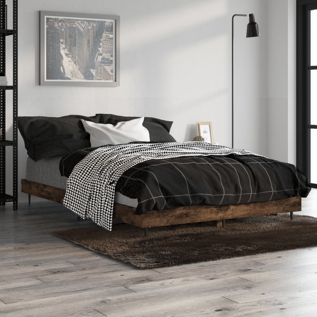 Okvir kreveta bez madraca boja hrasta 120 x 190 cm drveni