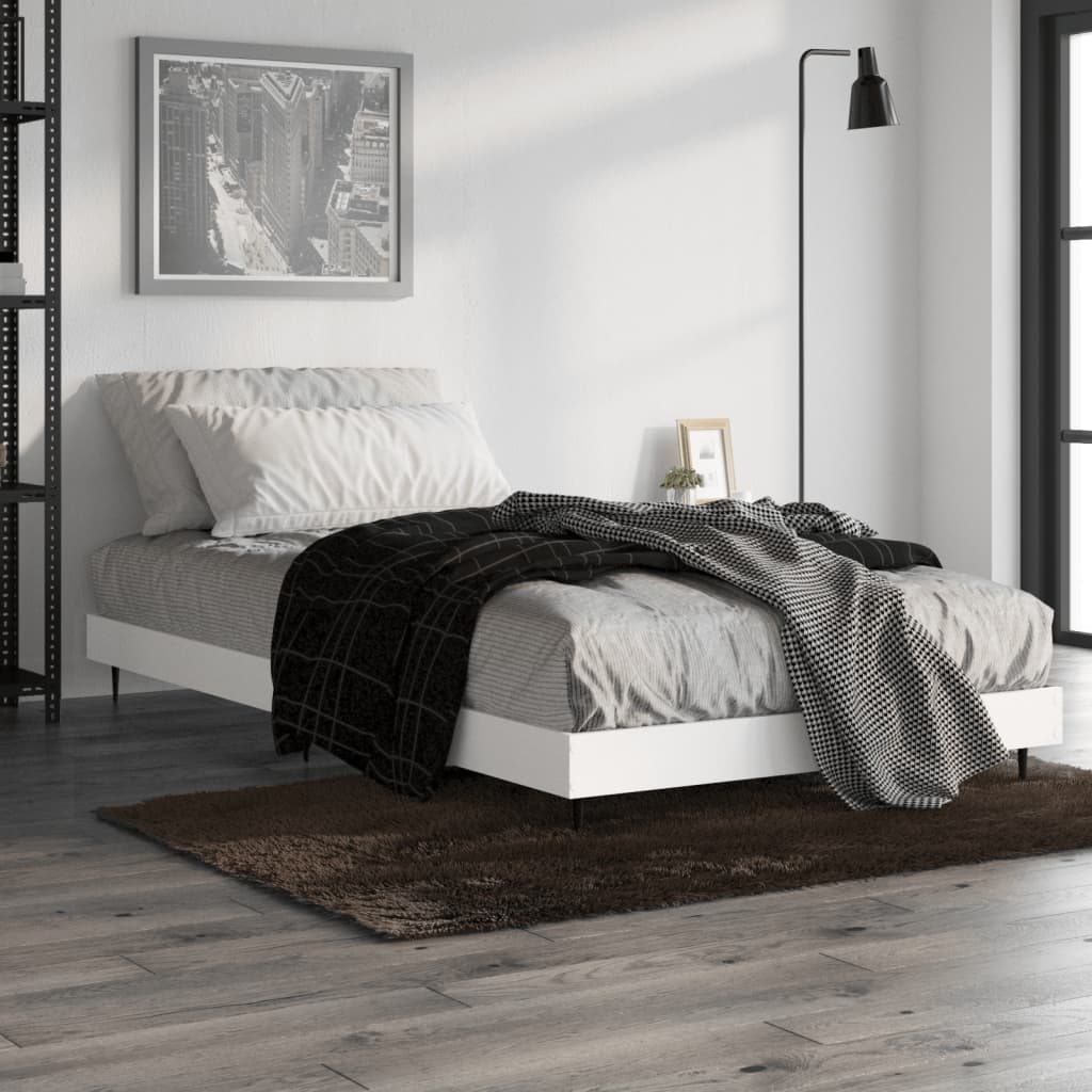 Okvir za krevet bijeli 90x190 cm konstruirano drvo