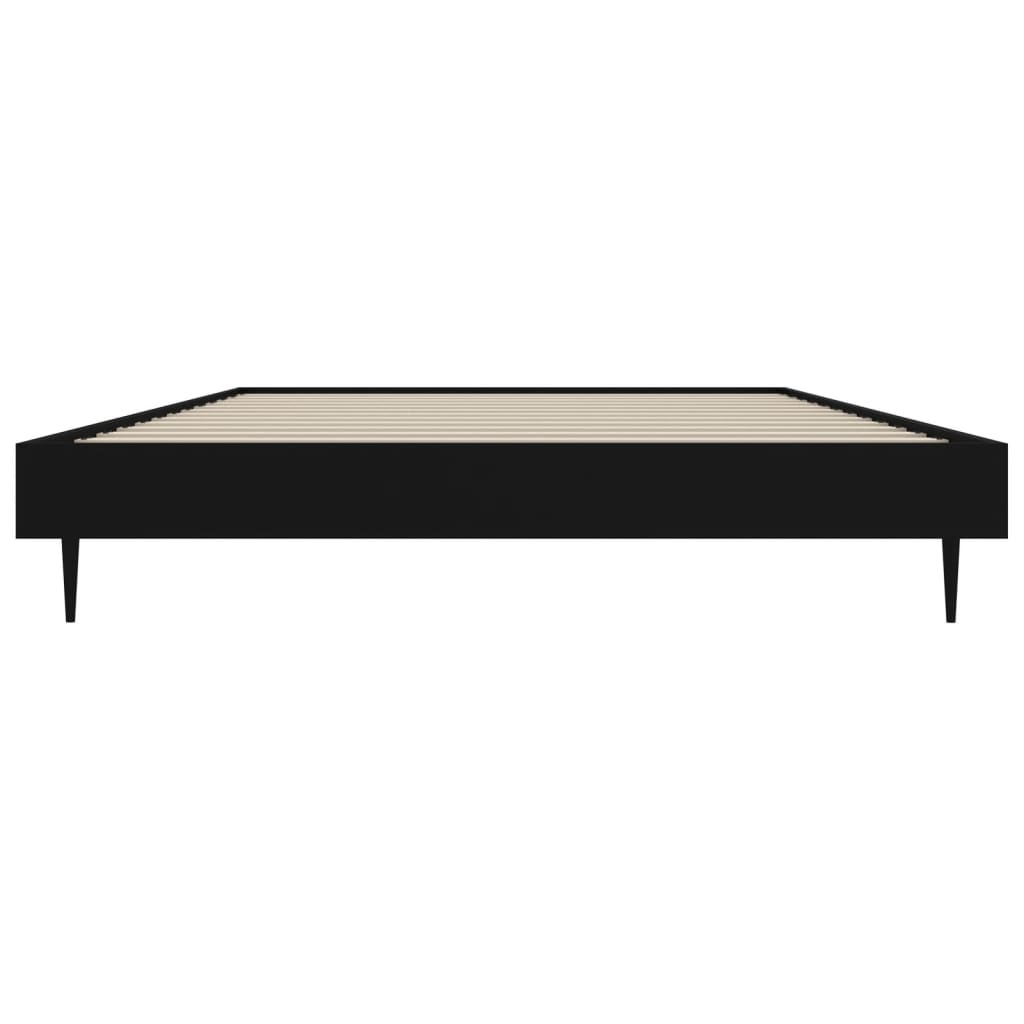 Okvir za krevet crni 90 x 190 cm od konstruiranog drva
