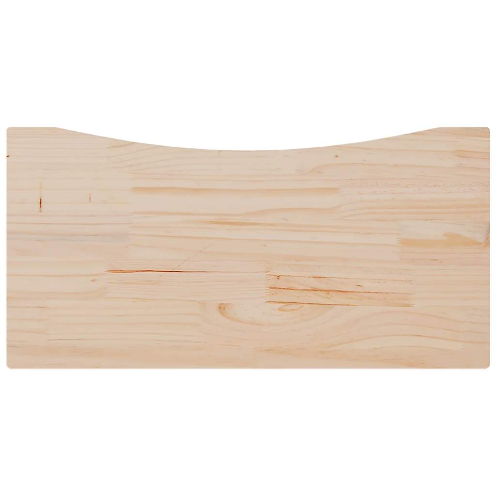 Ploča za radni stol 80 x 40 x 2,5 cm od masivne borovine