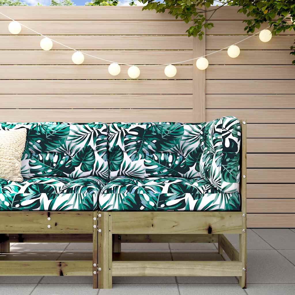 Kutna sofa od impregnirane borovine s jastucima