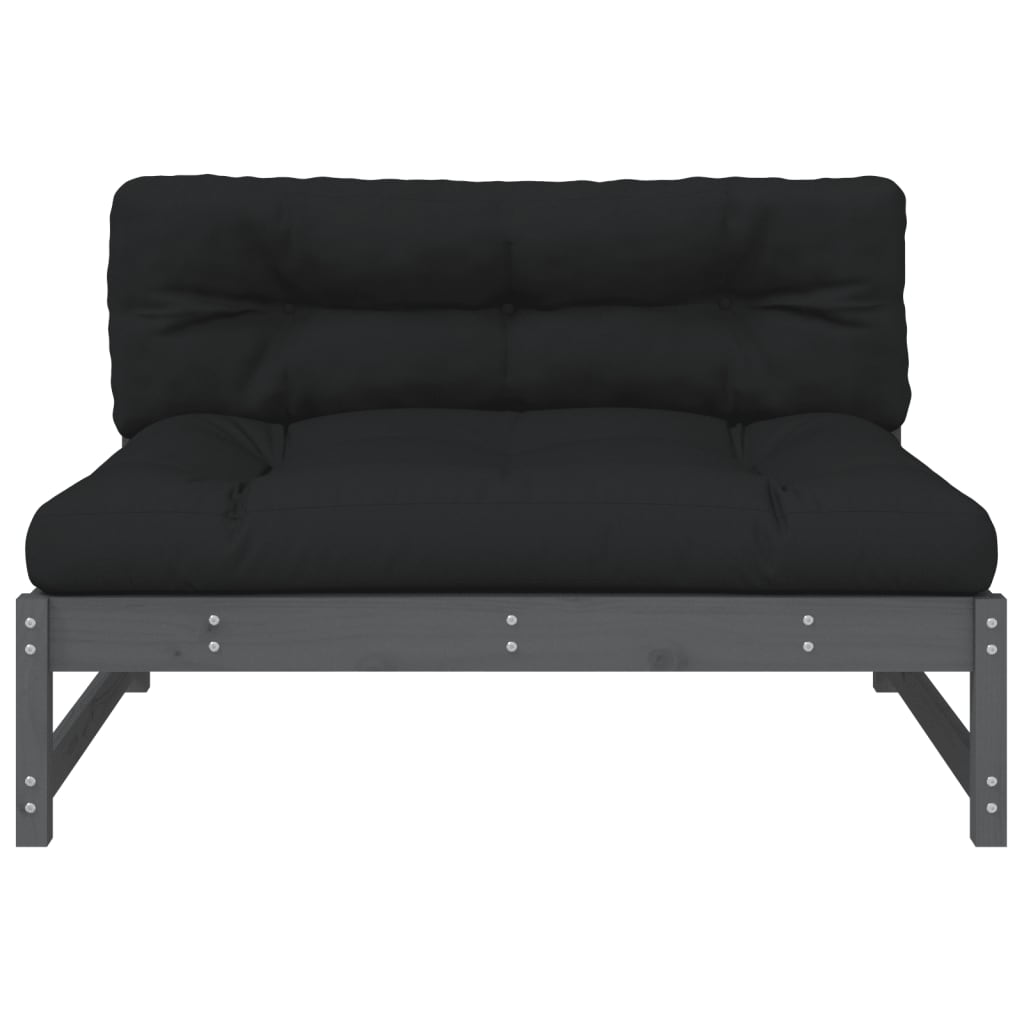 Srednja sofa sivi 120x80 cm od masivne borovine