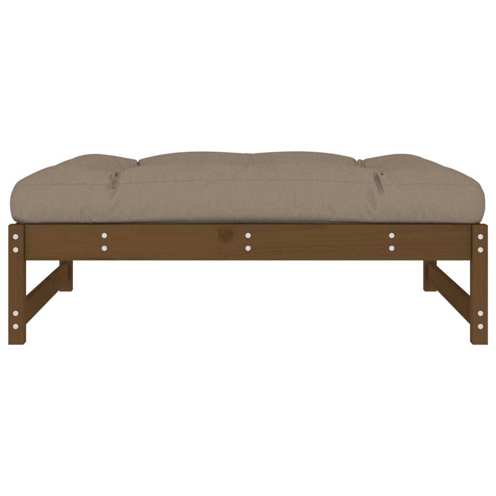 Vrtni tabure boja meda 120 x 80 cm od masivne borovine