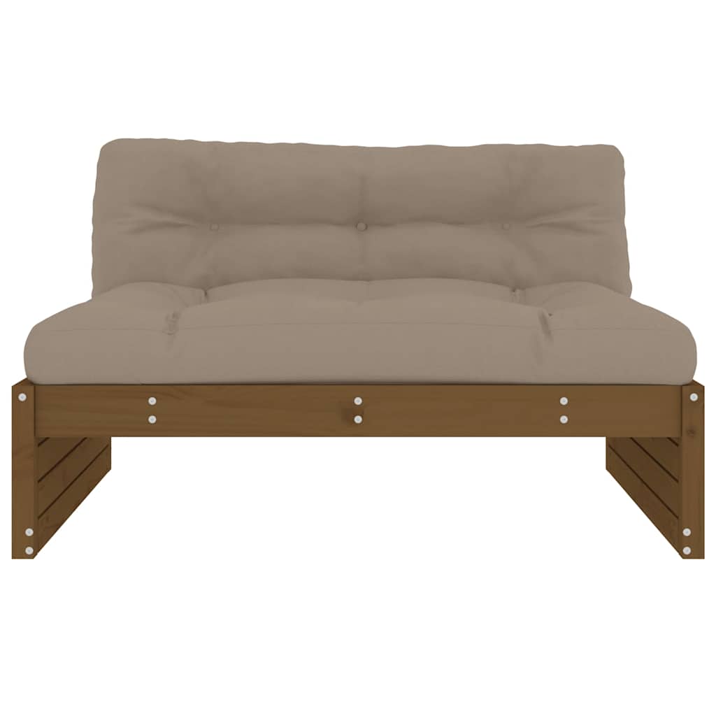 Srednja sofa boja meda 120x80 cm od masivne borovine