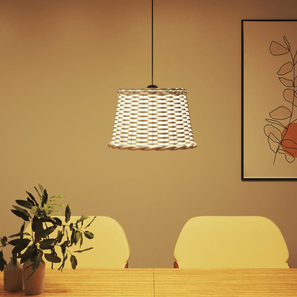 Sjenilo za stropnu svjetiljku bijelo Ø40x26 cm od pruća