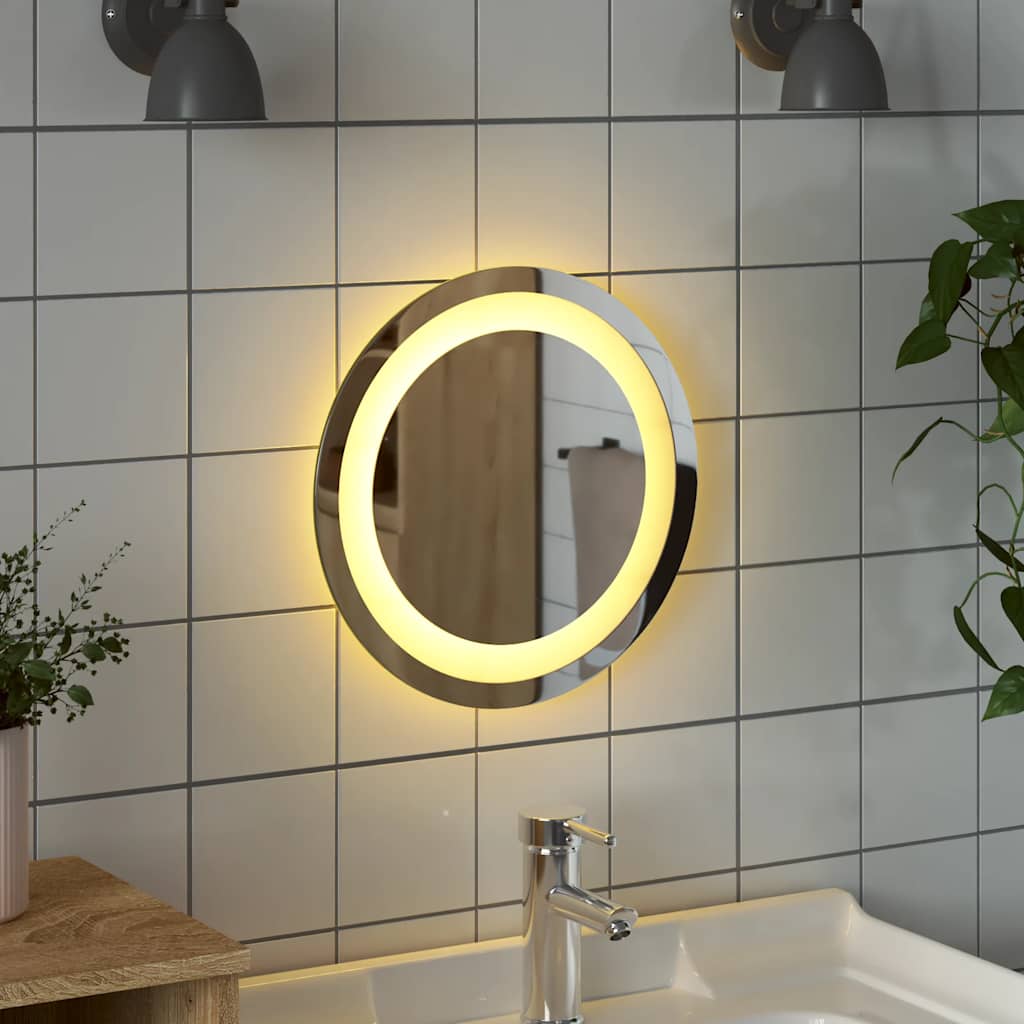 LED kupaonsko ogledalo 30 cm okruglo