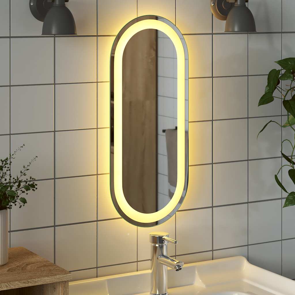 LED kupaonsko ogledalo 60x25 cm ovalno