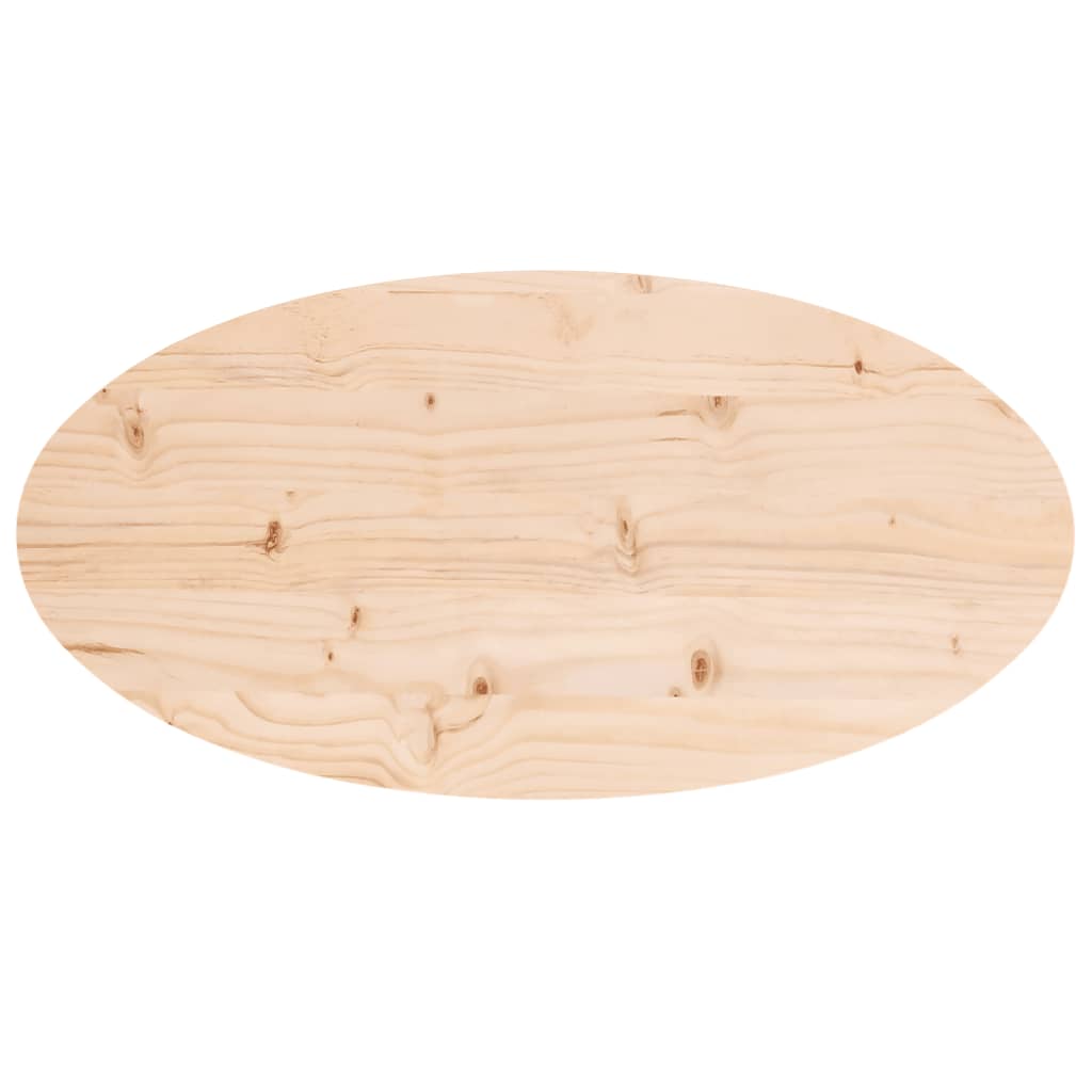 Ploča stola 70x35x2,5 cm Masivno drvo Bor Ovalni