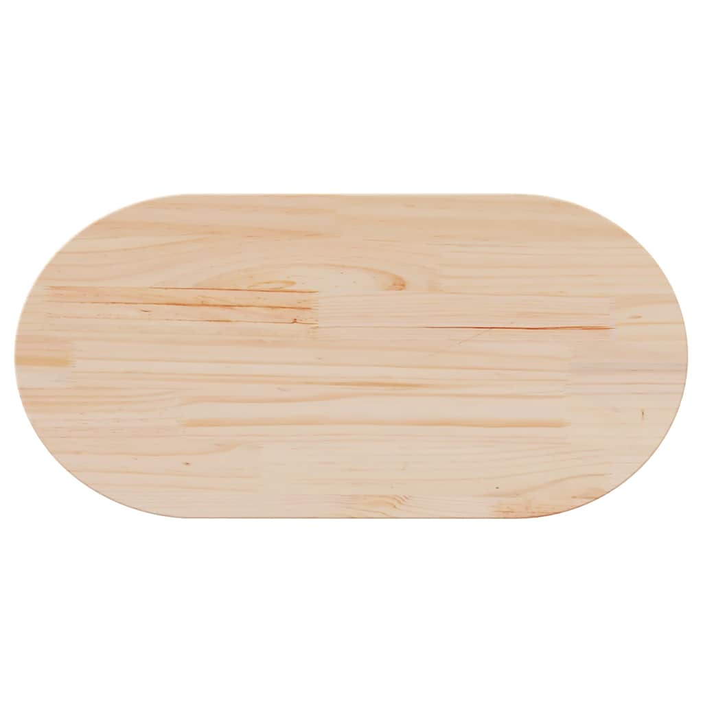 Ploča stola 80x40x2,5 cm Masivno drvo Bor Ovalni