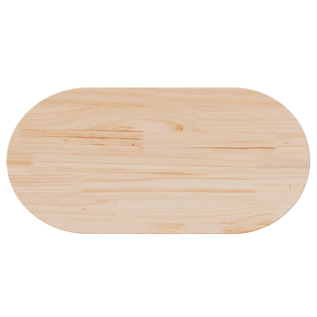 Ploča stola 90x45x2,5 cm Masivno drvo Bor Ovalni