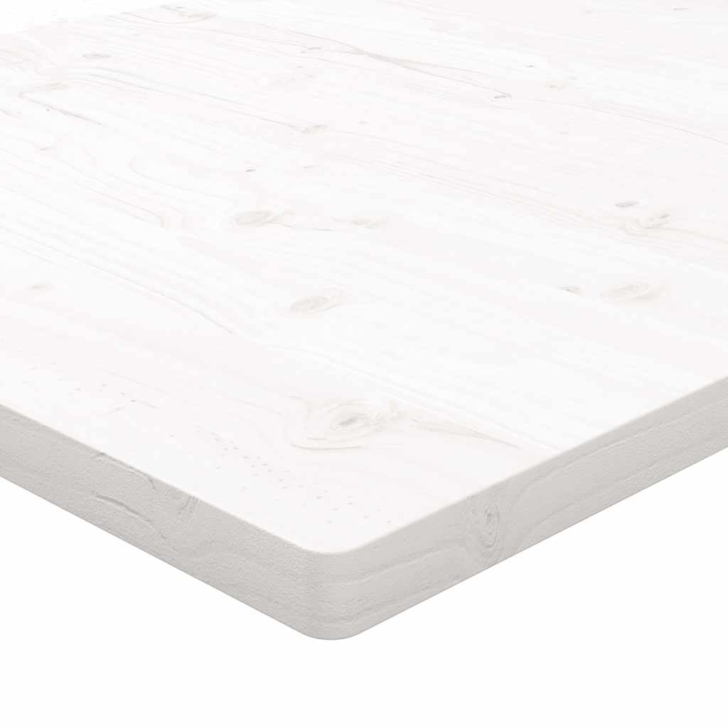 Ploča za stol bijela 60x60x2,5 cm masivna borovina četvrtasta
