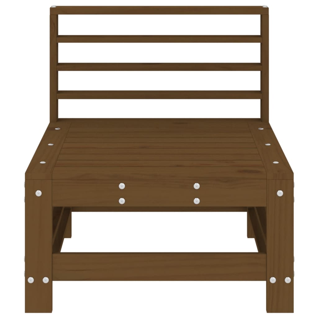 Srednja vrtna sofa smeđa boja meda od masivne borovine