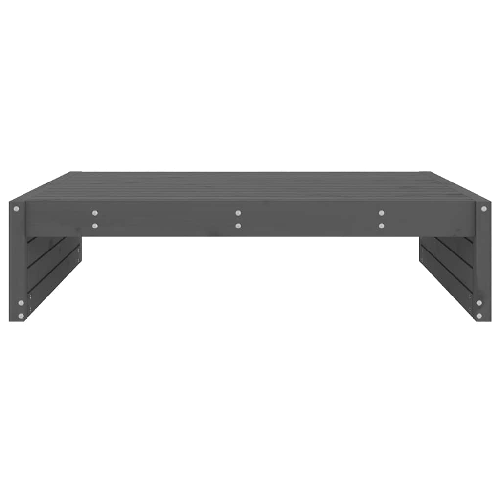 Vrtni tabure sivi 120 x 80 cm od masivne borovine